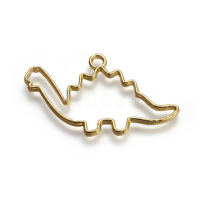 Zinc Alloy Open Back Bezel Pendants PALLOY-WH0039-01G-B-1