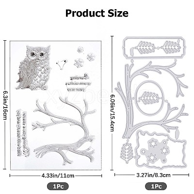 1 Sheet Silicone Clear Stamps DIY-GF0007-03-1
