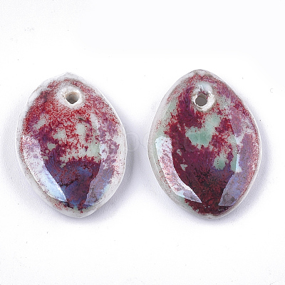 Handmade Porcelain Pendants PORC-S498-51J-1