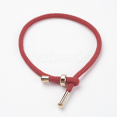 Cotton Twisted Cord Bracelet Making MAK-L012-04-1