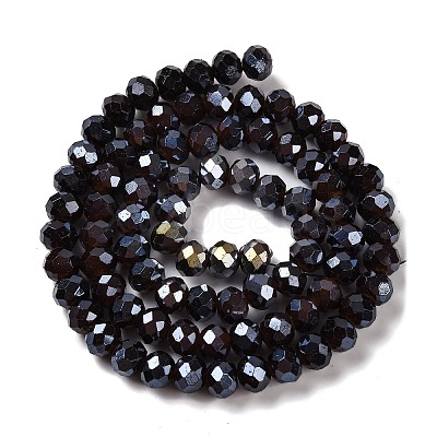 Baking Electroplate Glass Beads Strands DGLA-A039-J6MM-B20-1