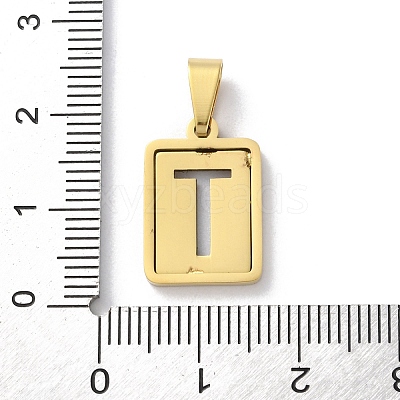 304 Stainless Steel Alphabet Pendants STAS-S152-01G-T-1