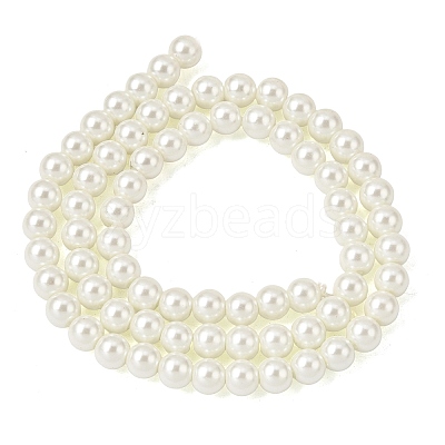 Eco-Friendly Dyed Glass Pearl Beads Strands HY-A008-6mm-RB002-1
