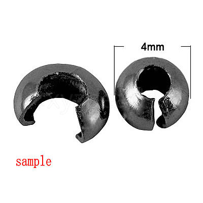 Brass Crimp Beads Covers LS-X-KK-G016-S-NF-1