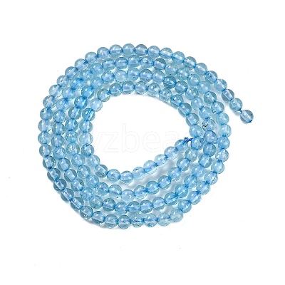 Natural Blue Topaz Beads Strands G-P553-A01-01-1