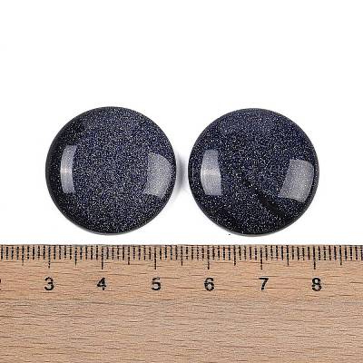 Synthetic Blue Goldstone Cabochons G-H1596-FR-25mm-29-1