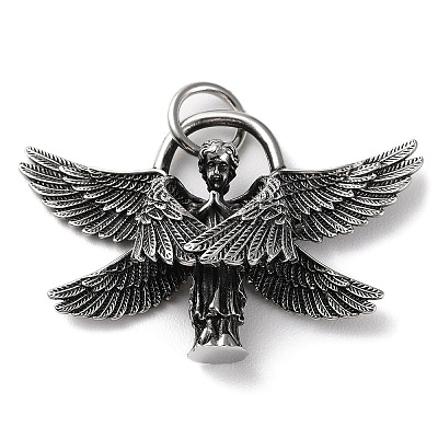 Ion Plating(IP) 304 Stainless Steel Pendants STAS-D067-02AS-1