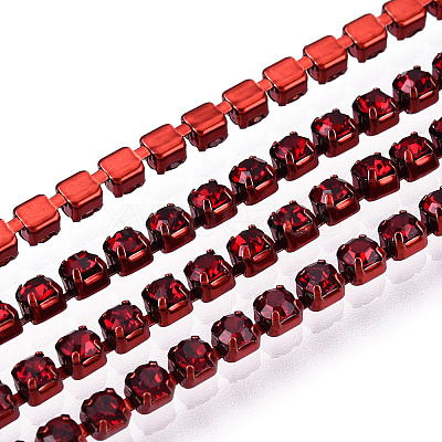 Electrophoresis Iron Rhinestone Strass Chains CHC-Q009-SS6.5-B21-1