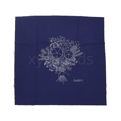 DIY Bouquet Pattern Embroidery Kit DIY-O021-14B-1