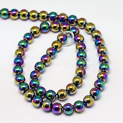 Electroplate Non-magnetic Synthetic Hematite Beads Strands G-J169A-2mm-05-1
