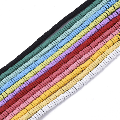 Spray Painted Non-magnetic Synthetic Hematite Beads Strands G-R468-02B-M-1