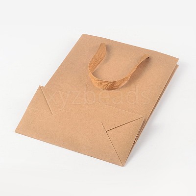 Wholesale Rectangle Kraft Paper Bags with Handle 