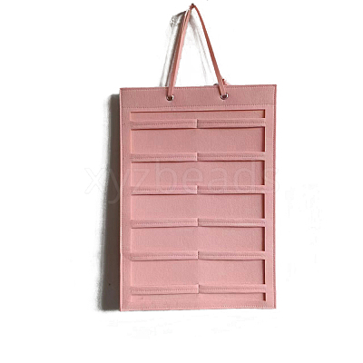 Wall-mounted Non-woven Fabric Claw Hair Clips Storage Bag PW-WG68544-07-1