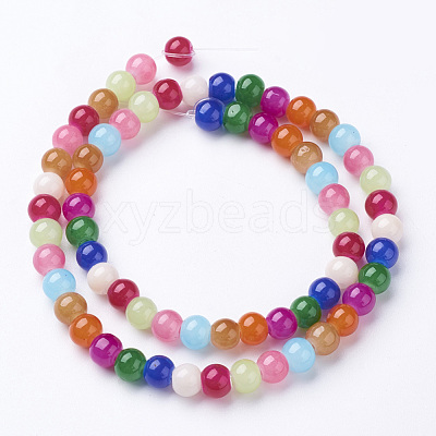 Glass Beads Strands GLAA-D085-6mm-1