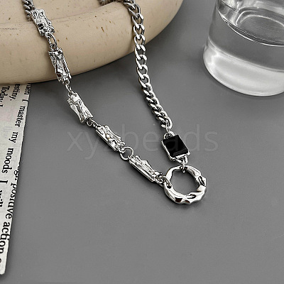 Alloy Pendant 316 Surgical Stainless Steel Chain Necklaces for Men FS-WG50373-14-1