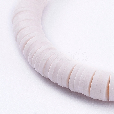 Handmade Polymer Clay Heishi Beads Stretch Bracelets BJEW-JB05086-01-1