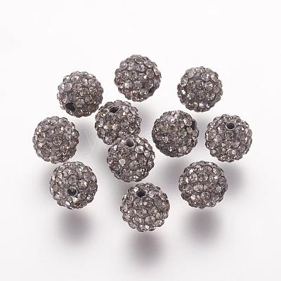 Polymer Clay Rhinestone Beads RB-K050-8mm-C14-1