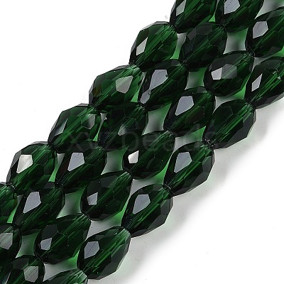 Transparent Glass Beads Strands X-EGLA-N013-T10mm-D15-1