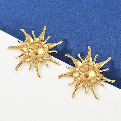 304 Stainless Steel Stud Earrings X-EJEW-H164-01A-G-1