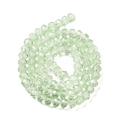 Transparent Baking Paint Glass Beads Strands DGLA-A034-T6mm-D10-1