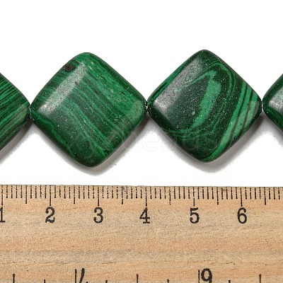 Synthetic Malachite Beads Strands G-B071-B01-01-1