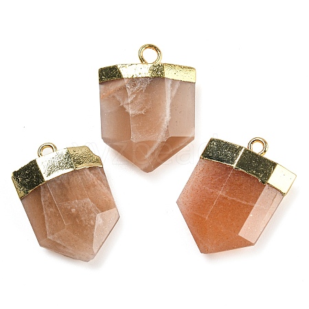 Natural Sunstone Pendants G-M431-05G-06-1