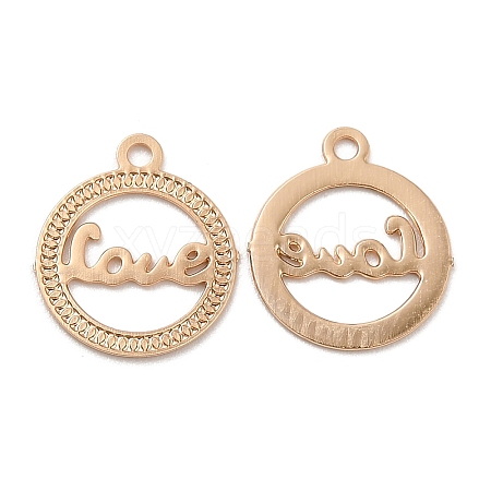 Long-Lasting Plated Brass Filigree Charms KK-K336-03KCG-1