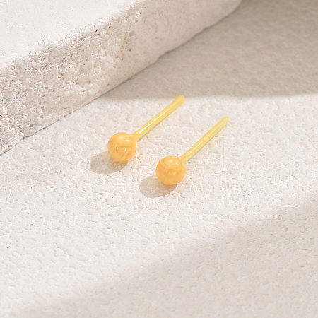 Round Porcelain Stud Earrings PV8744-4-1