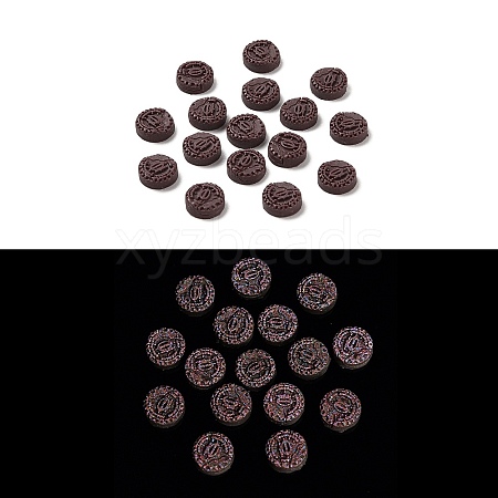 Luminous Resin Imitation Chocolate Decoden Cabochons RESI-K036-28E-02-1