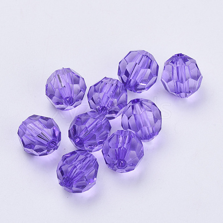 Transparent Acrylic Beads X-TACR-Q257-6mm-V50-1