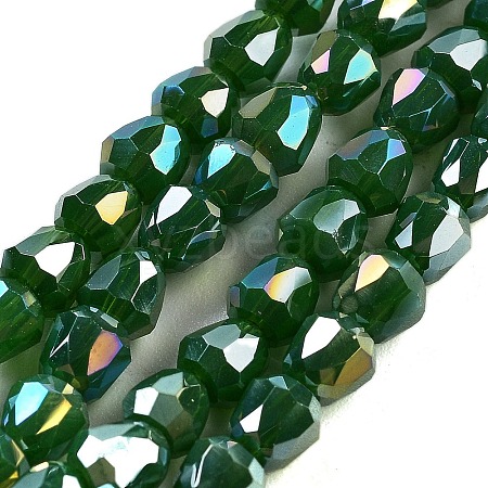 Electroplate Glass Beads Strands EGLA-D030-T4mm-B05-1