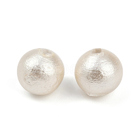 Compressed Cotton Pearl Beads WOVE-V001-A02-6mm-1