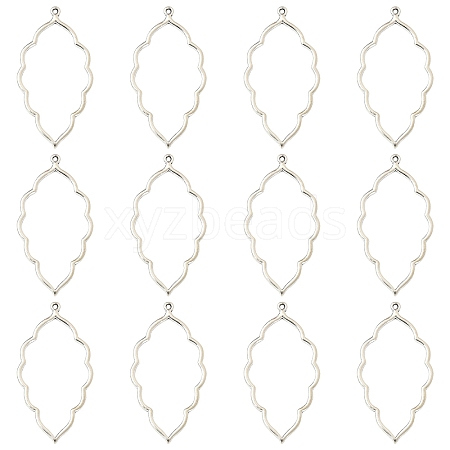 20Pcs Tibetan Style Alloy Open Back Bezel Big Pendants FIND-YW0010-01-1