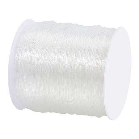 0.8mm Crystal Polyester Threads Transparent Jewelry Bracelet Beading Wire Cords EW-PH0001-0.8mm-02-1