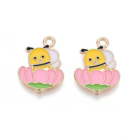 Alloy Enamel Pendants ENAM-T022-56E-1