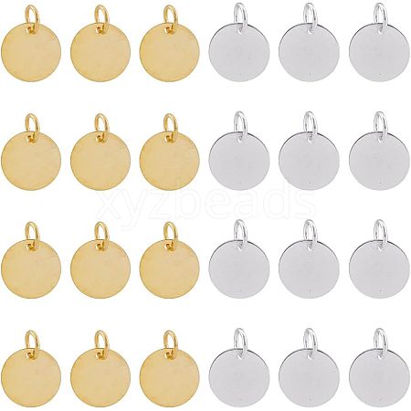 Brass Stamping Blank Tag Charms KK-FH0001-49-NF-1