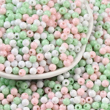 Opaque Acrylic Beads OACR-H118-07B-12-1