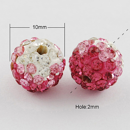 Pave Disco Ball Beads X-RB-R003-02A-1