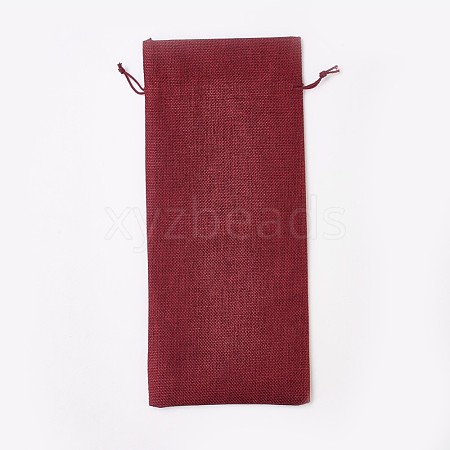 Imitation Burlap Pouches ABAG-WH0012-A06-1