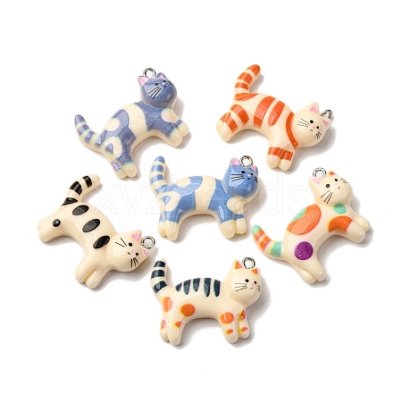 Opaque Resin Pendants RESI-B034-01-1