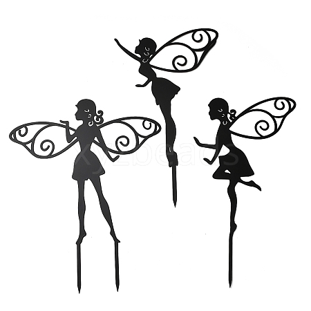 Iron Fairy Garden Stakes AJEW-Z050-01A-1