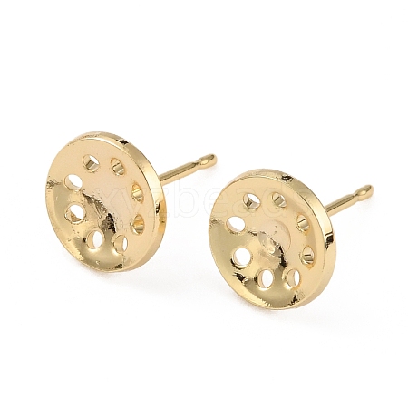 Brass Earring Finding KK-WH0035-78G-1