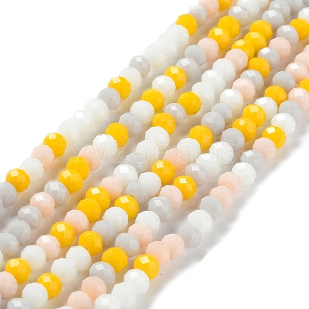 Glass Beads Strands EGLA-A034-M6mm-39-1