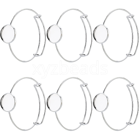 Brass Expandable Bangle Makings KK-SC0003-72-1