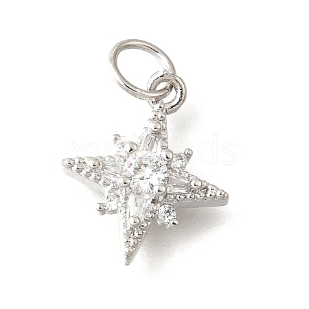 Brass Micro Pave Cubic Zirconia Pendants LS-KK-V008-09P-1