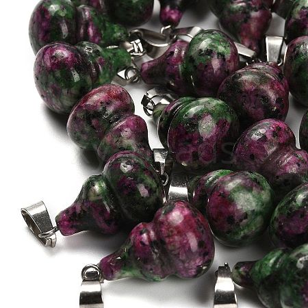 Dyed Natural Marble Pendants G-B127-03P-11-1