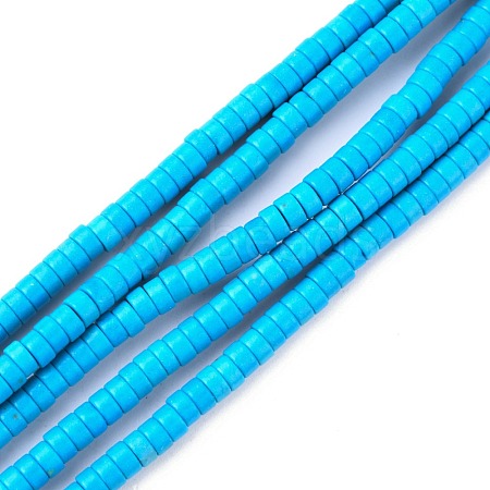 Synthetic Turquoise Beads Strands X-TURQ-G110-4x2mm-06-1