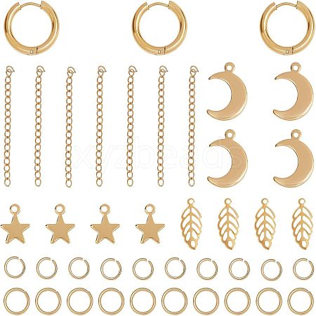 Unicraftale DIY 304 Stainless Steel Earring Making Kits DIY-UN0001-71G-1