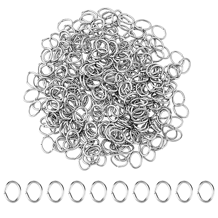 1000Pcs 304 Stainless Steel Open Jump Rings STAS-DC0011-95-1