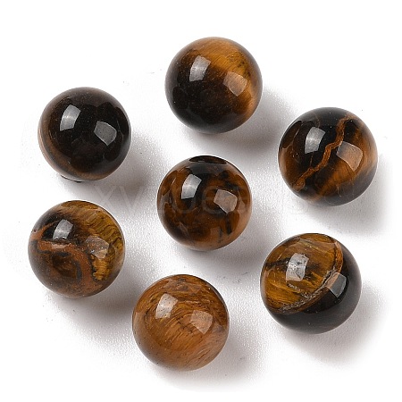 Natural Tiger Eye No Hole Sphere Beads G-K353-04B-04-1